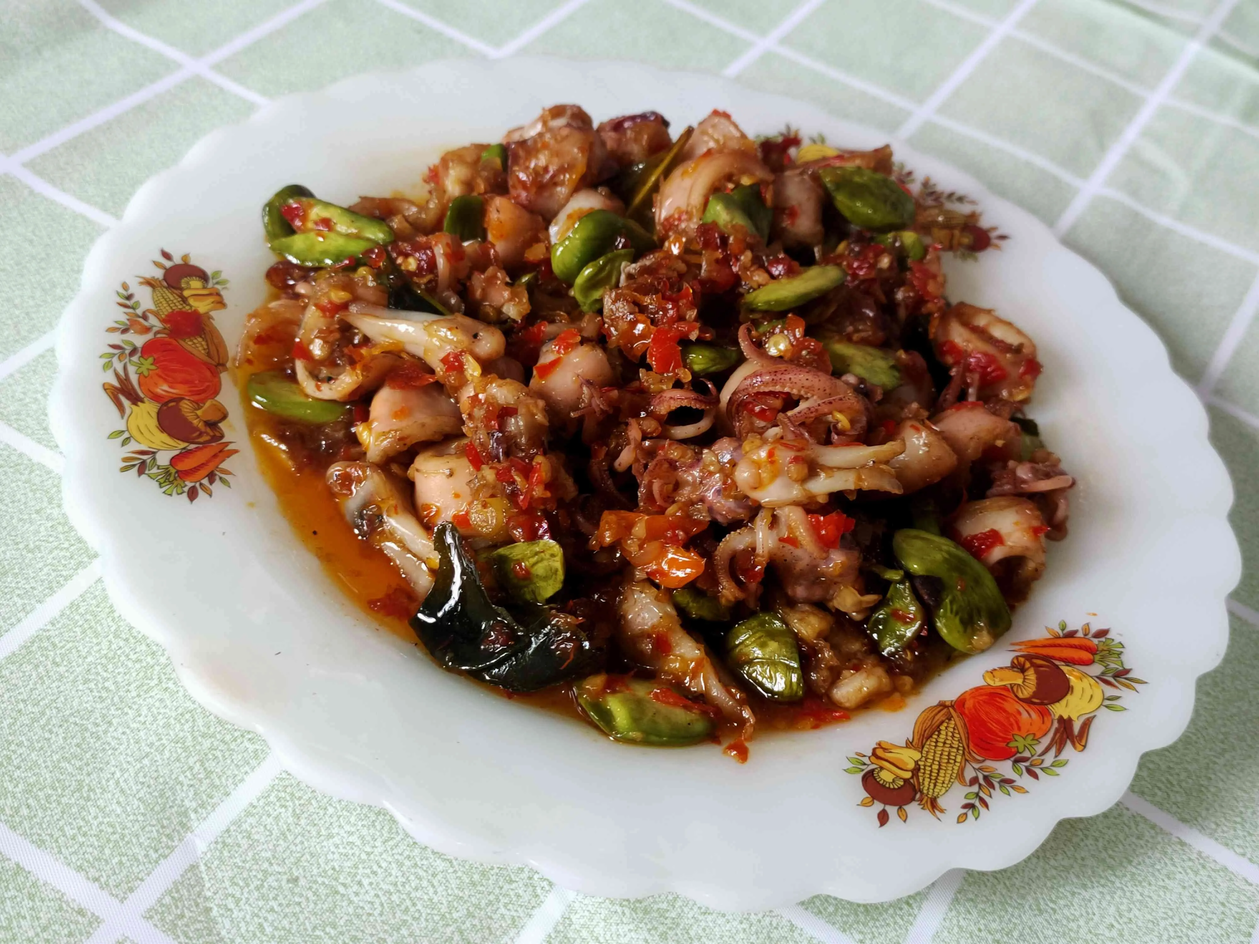 Sambel Asin Cumi Pete Mantep