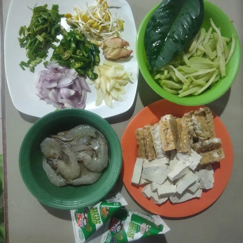 Step 1 Sayur Manisa Udang