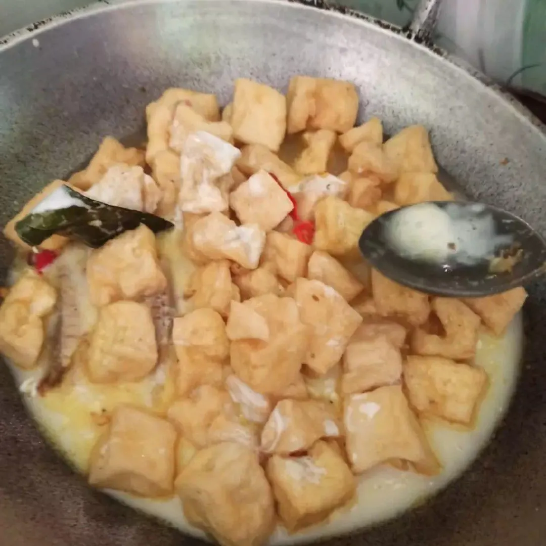 Step 6 Tahu Cakalan Santan Pedas