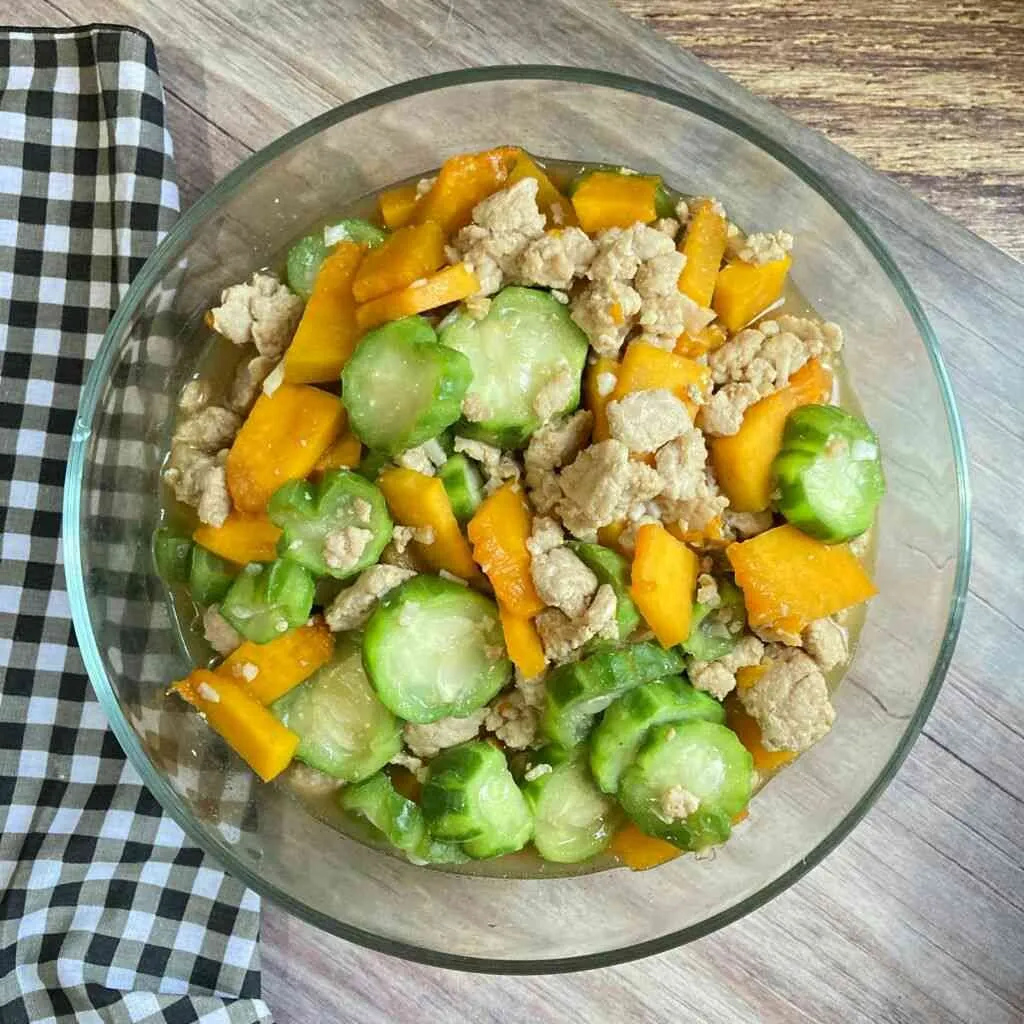 Oyong Kabocha Cincang Ayam