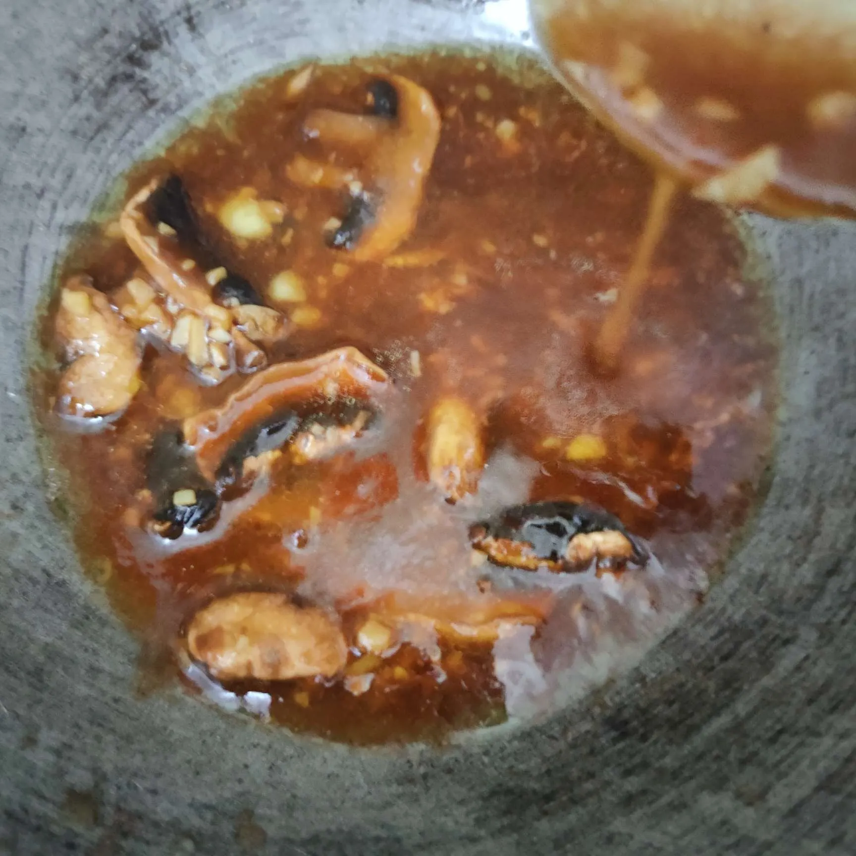 Step 4 Kailan Shitake Saus Tiram