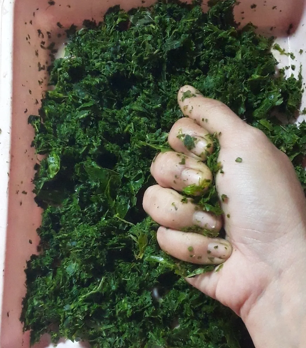 Step 5 Sayur Tumbuk Daun Ubi