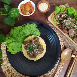 Nasi Telur Korea Topping Bulgogi