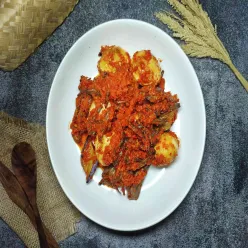 Telur Terong Teri Balado
