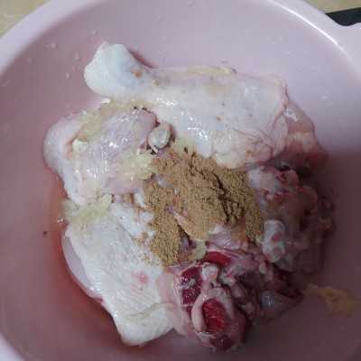 Step 1 Ayam goreng bawang putih