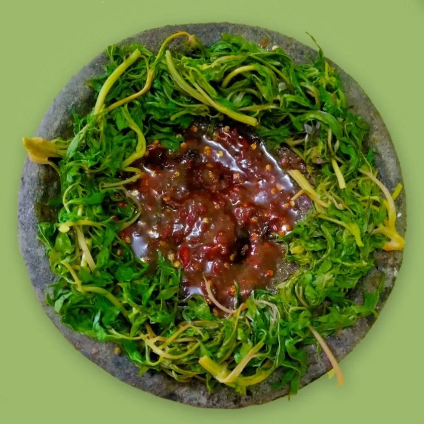 Step 5 Kenikir Rebus Sambel Asem