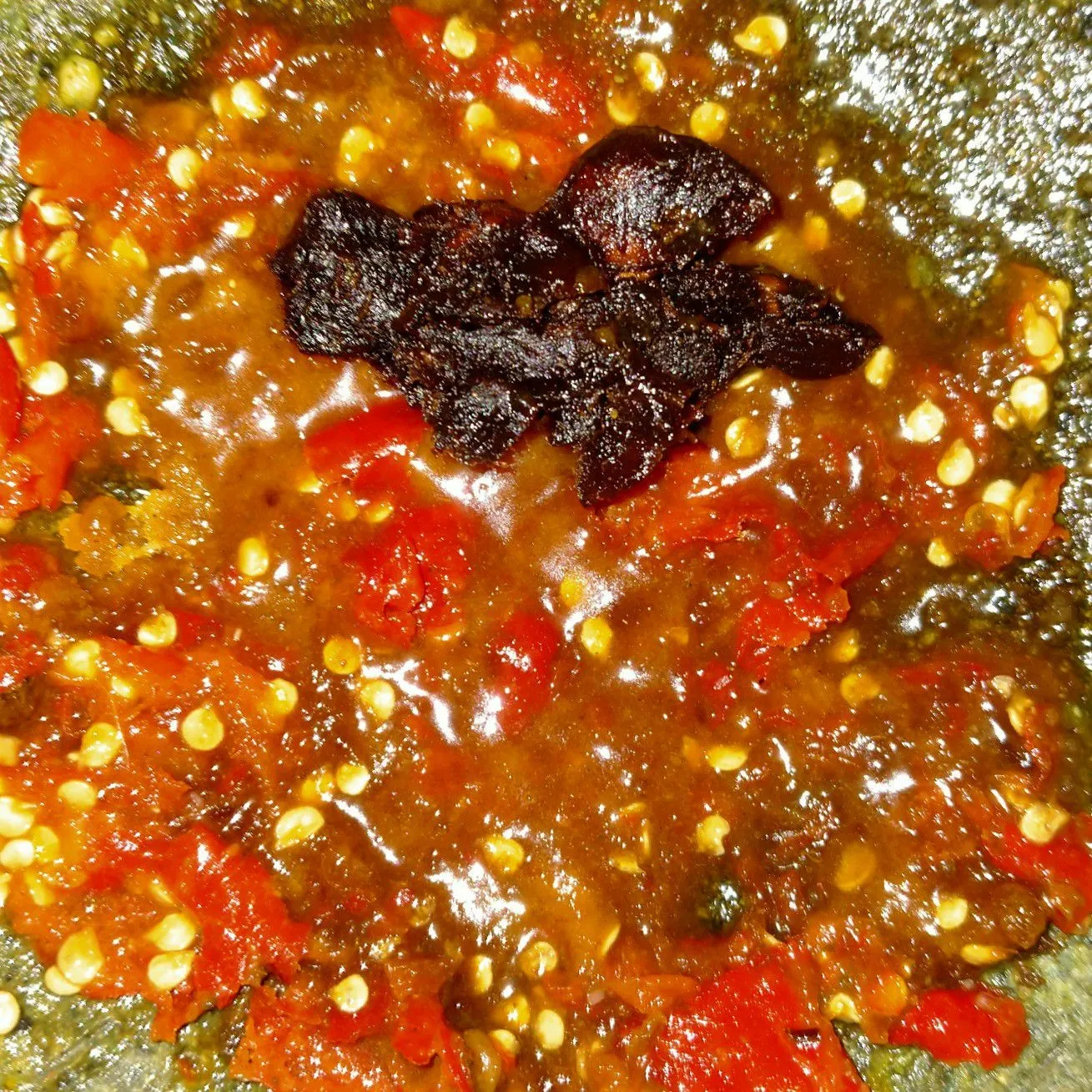 Step 4 Kenikir Rebus Sambel Asem