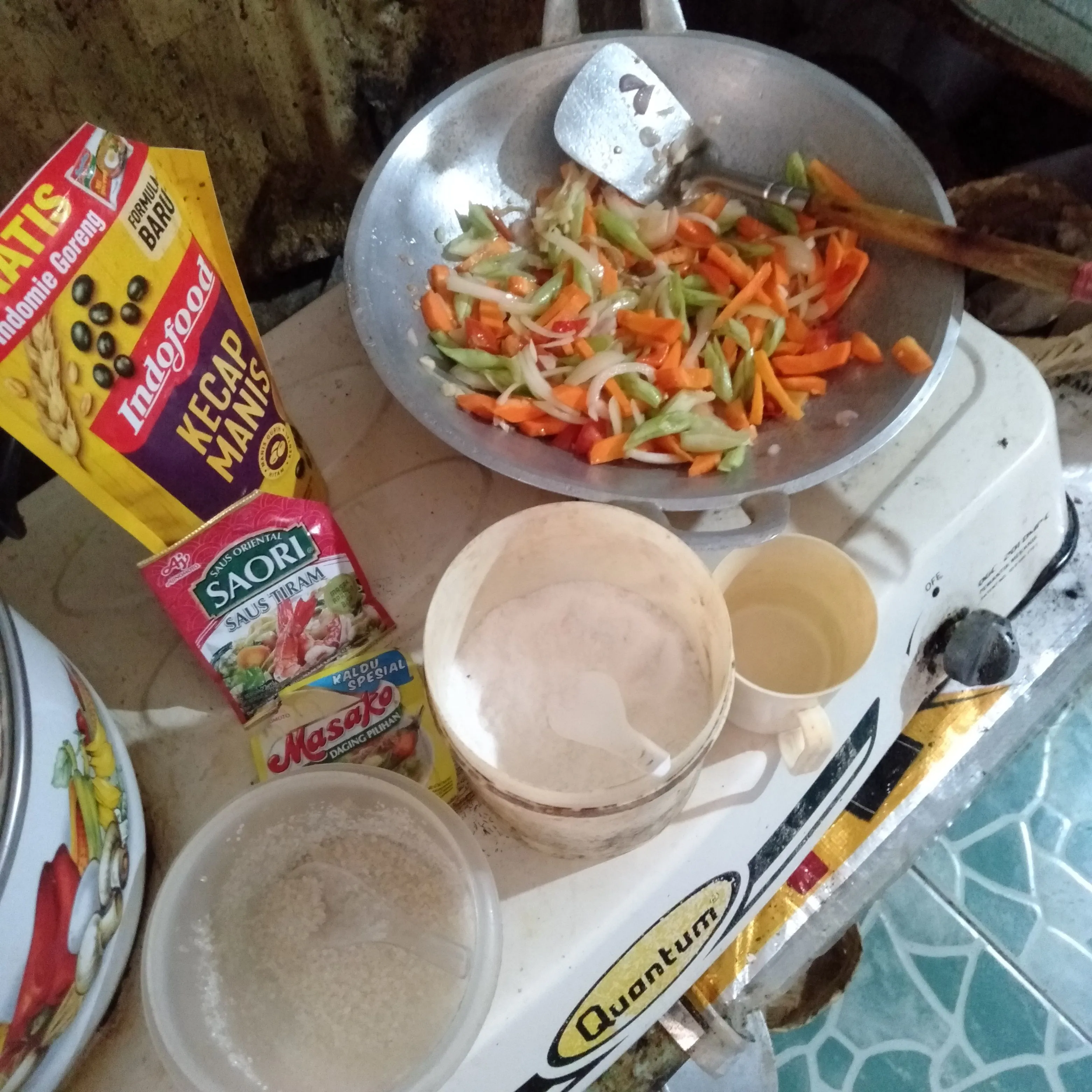 Step 6 Tumis Pedas Buncis Wortel Baso