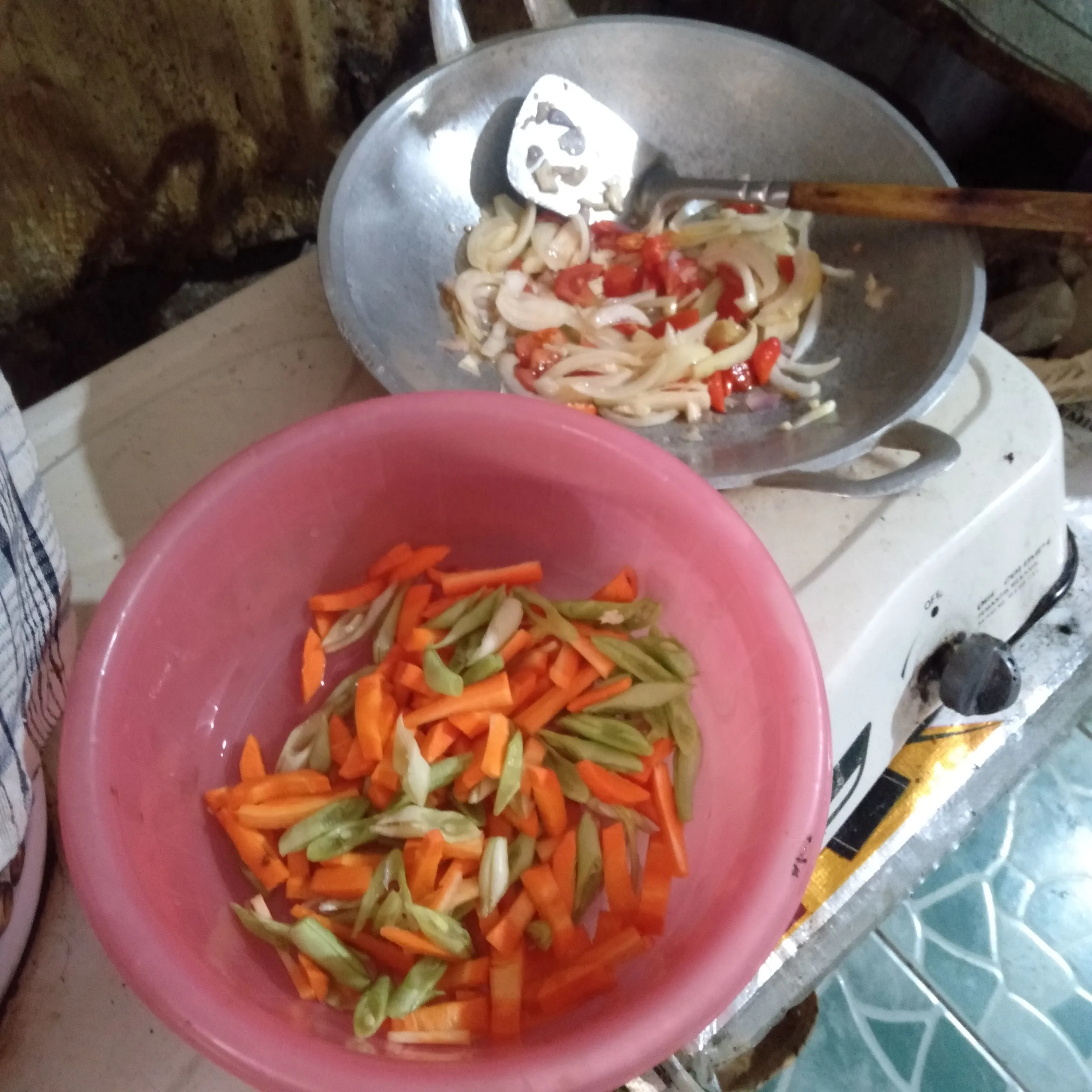 Step 5 Tumis Pedas Buncis Wortel Baso