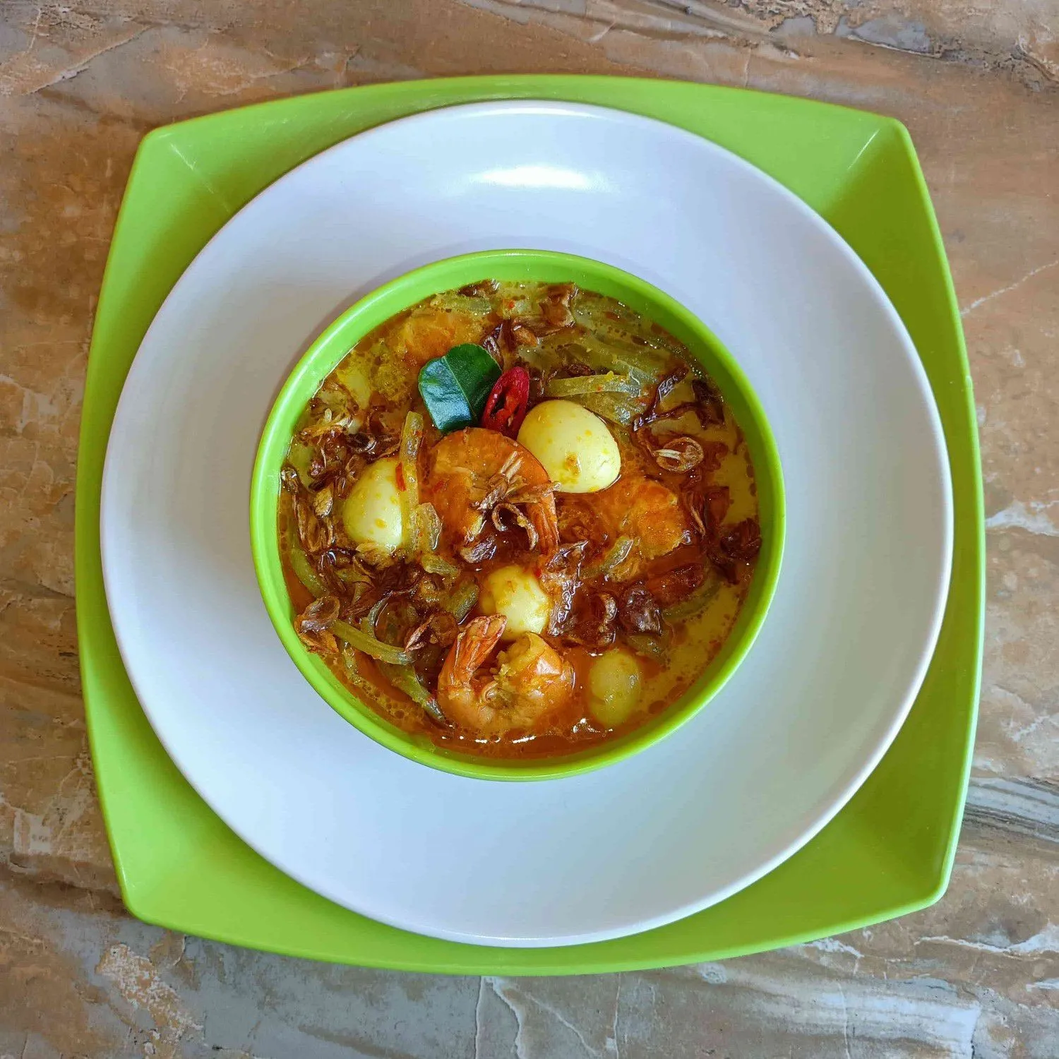 Sayur Labu Udang Kuah Merona