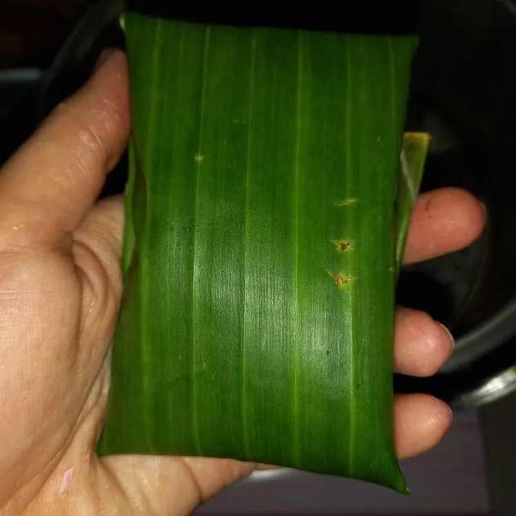 Step 5 kue nagasari