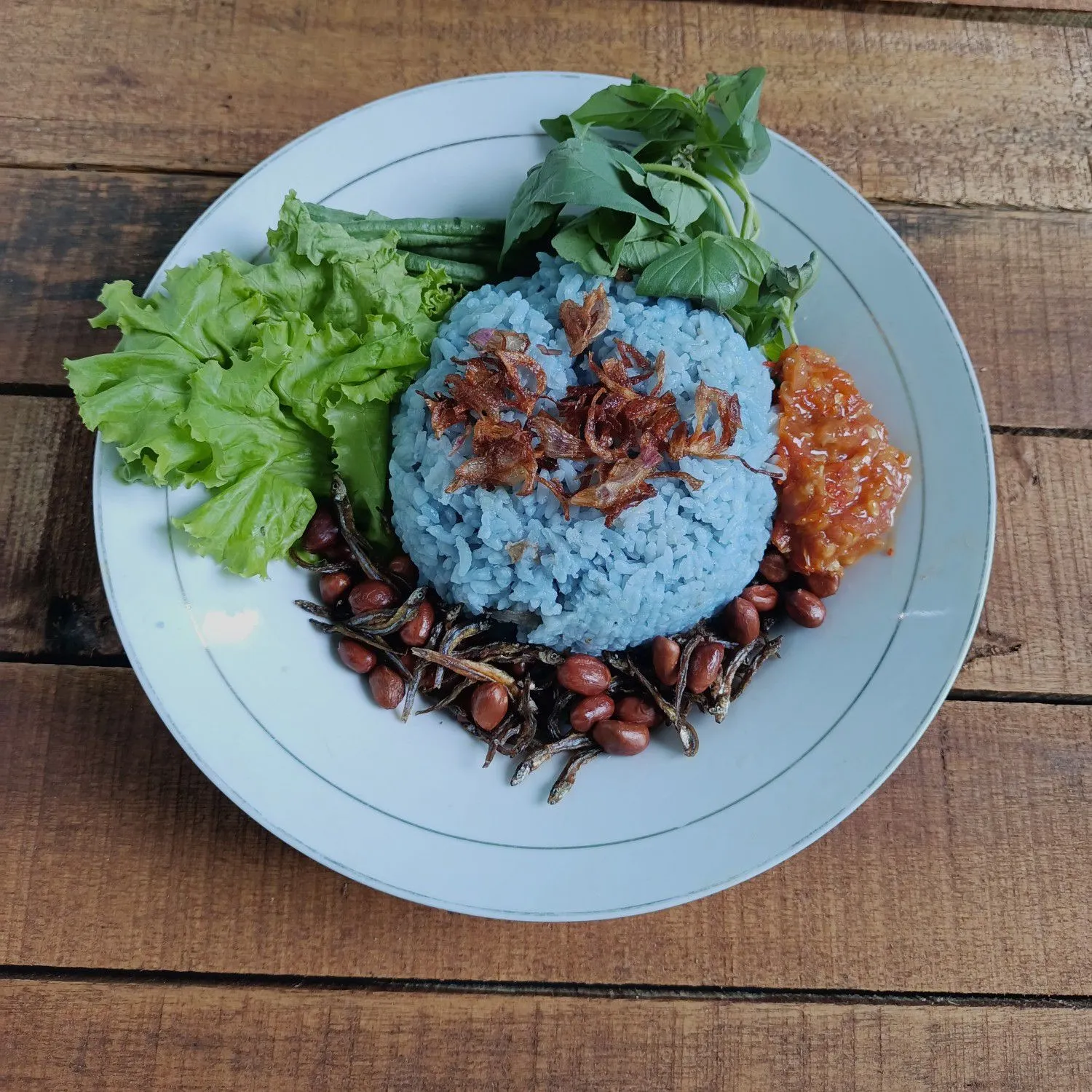 Step 6 Nasi Liwet Bunga Telang Magicom