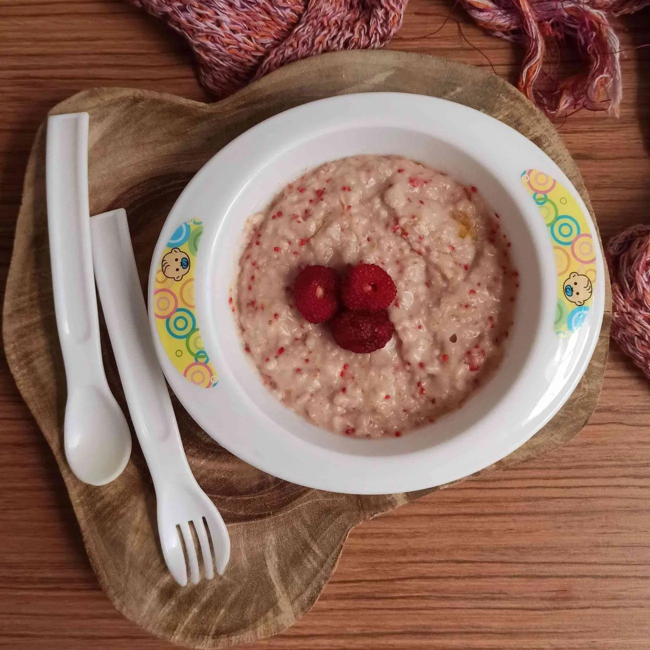 Raspberry Oatmeal MPASI #YummyMPASIChallenge