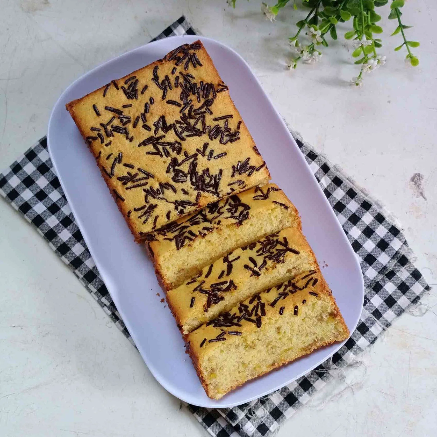 Cake Pisang Tanpa Pengembang