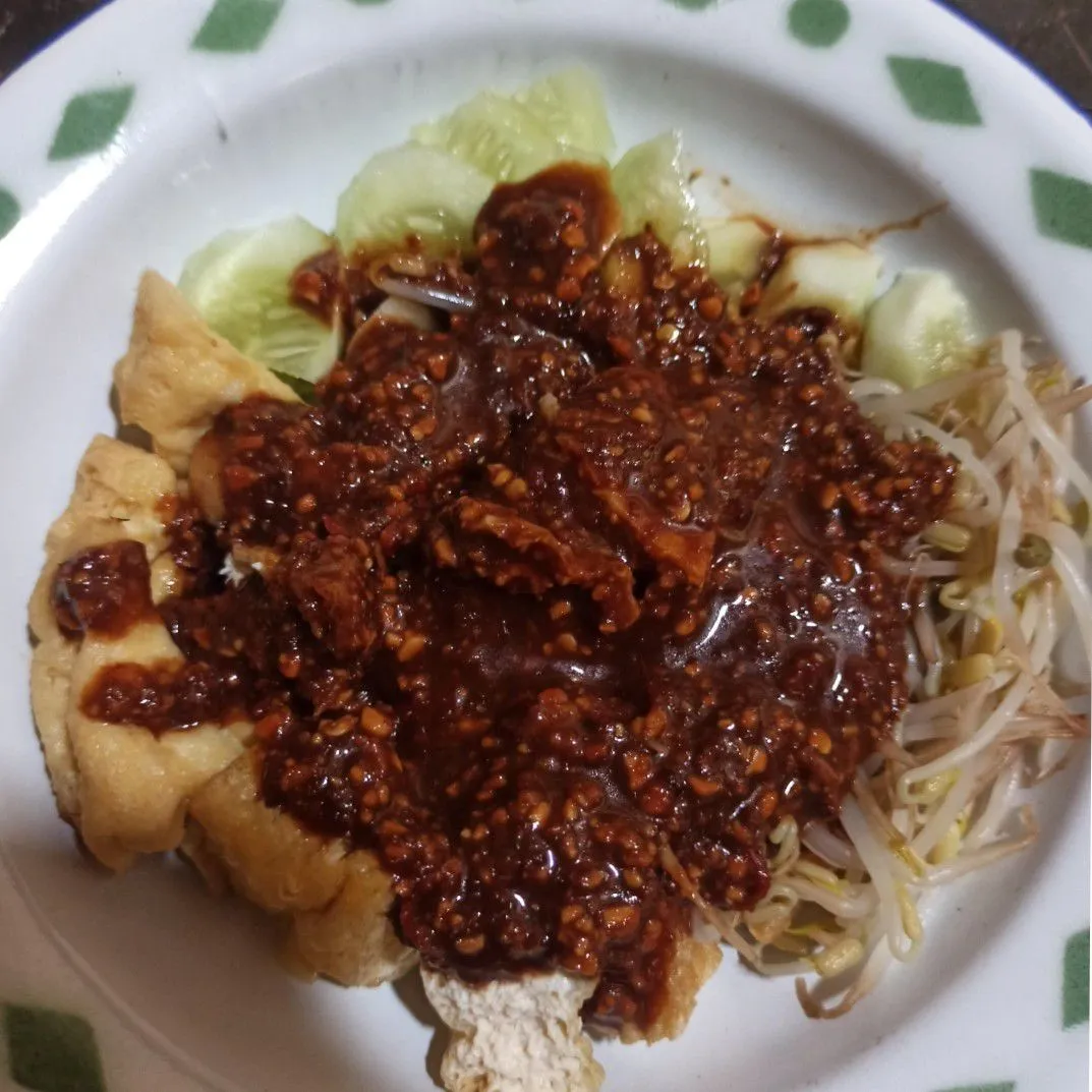 Step 5 Tahu Toge Timun Bumbu Kacang