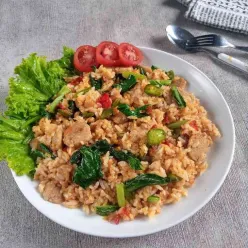 Nasi Goreng Pete Pedas
