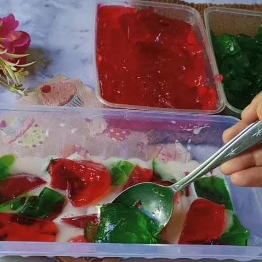 Step 5 Puding Mozaik