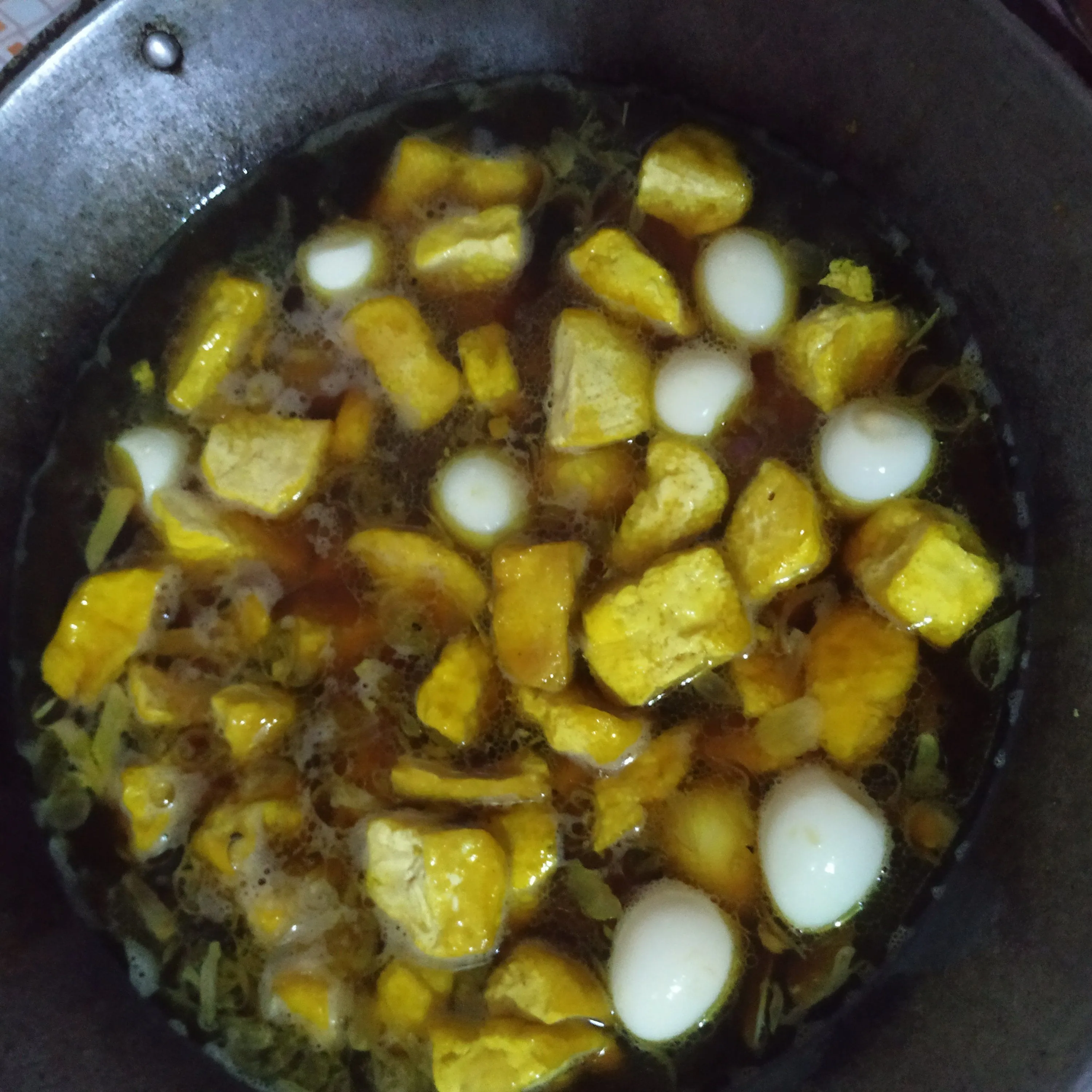 Step 6 Semur Telur Puyuh Tahu