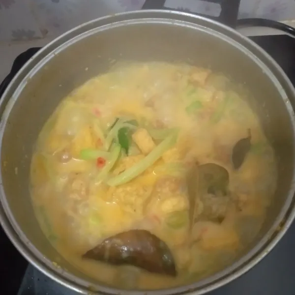 Sayur lodeh siap untuk disantap.