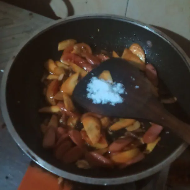 Step 3 Bihun Goreng Bayam
