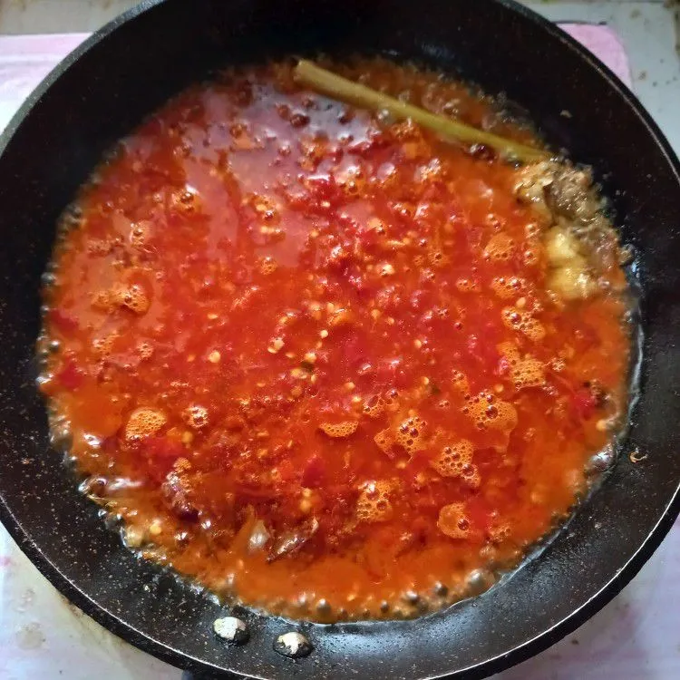 Step 4 sambal goreng udang