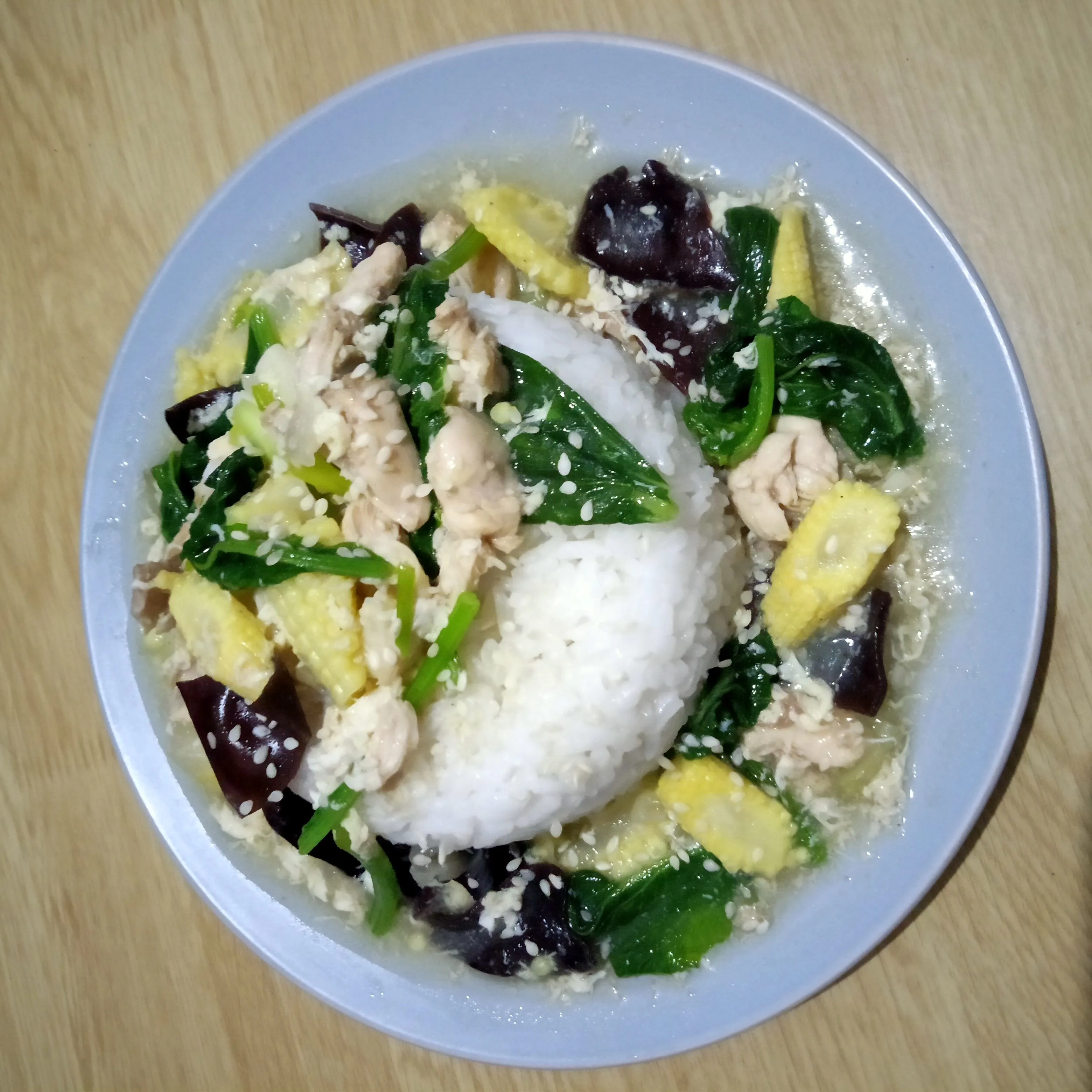 Step 6 Nasi Ayam Jamur