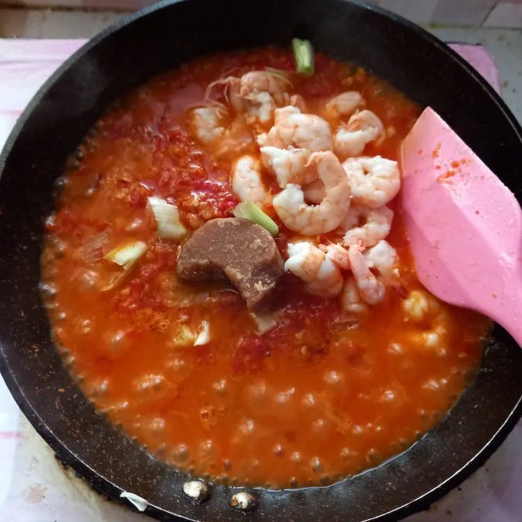 Step 5 sambal goreng udang