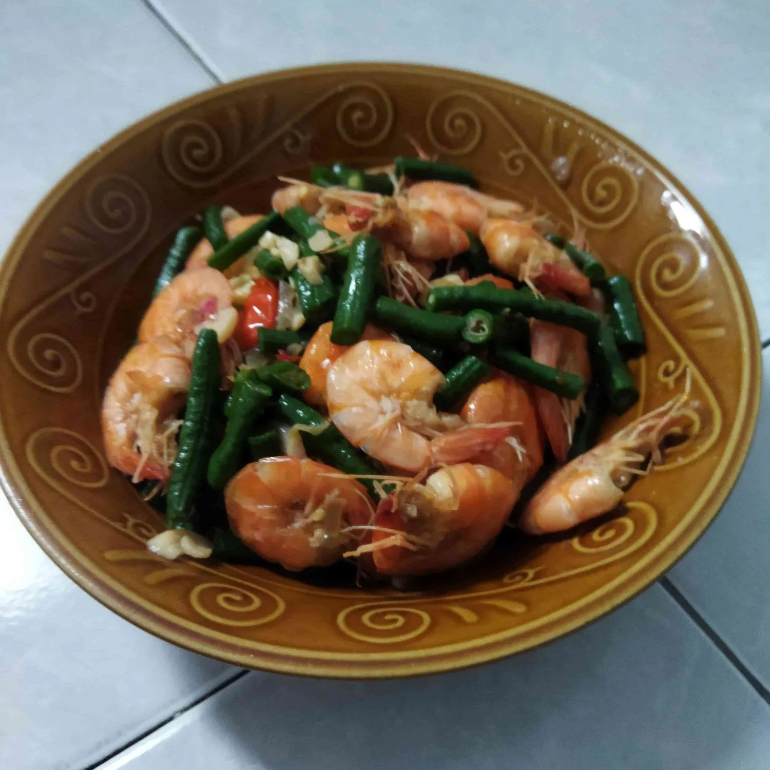 Tumis Udang Kacang Panjang