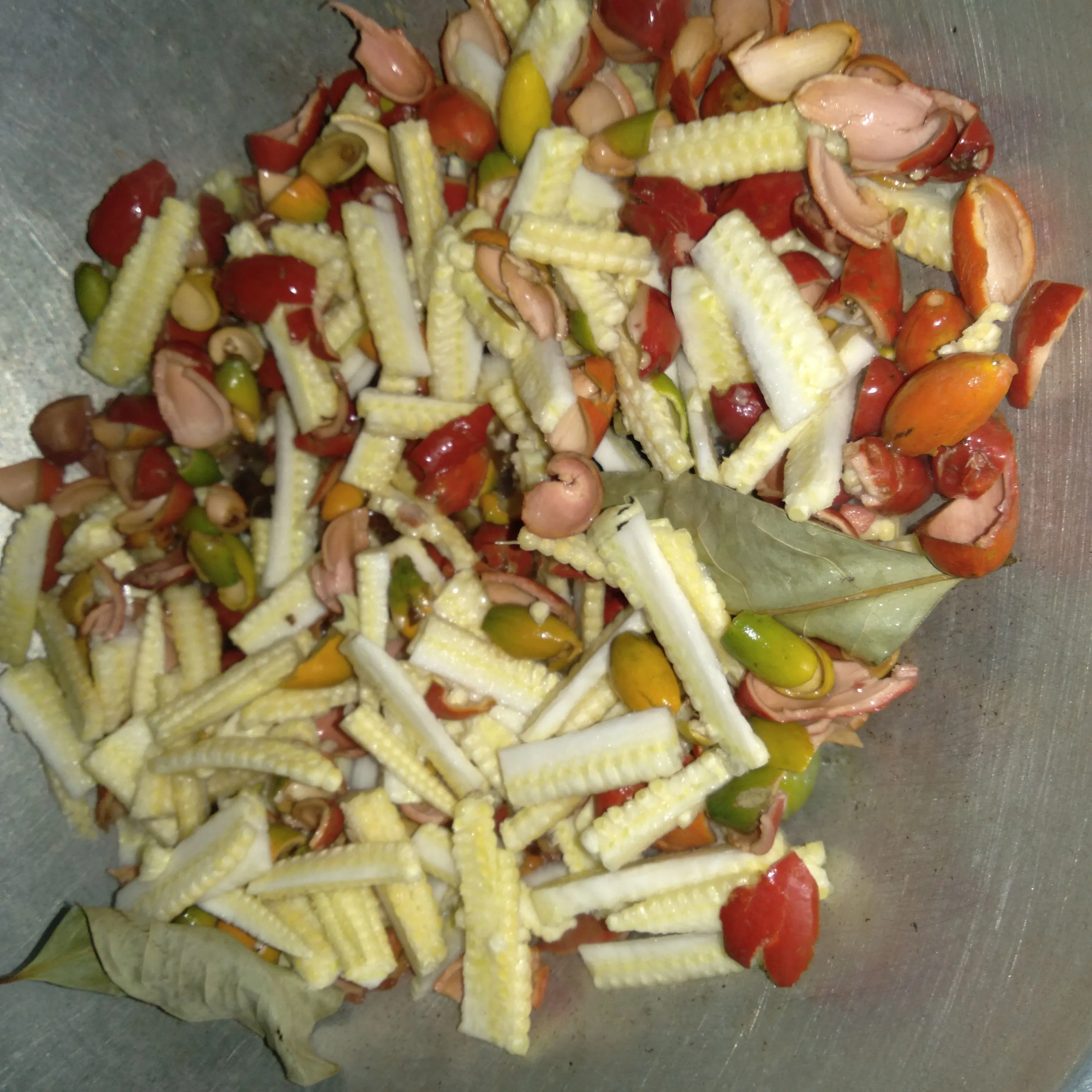Step 5 Oseng Jagung Putren Kulit Melinjo