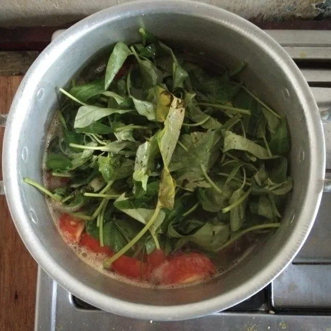 Step 8 Sayur Asam Kerai Kangkung