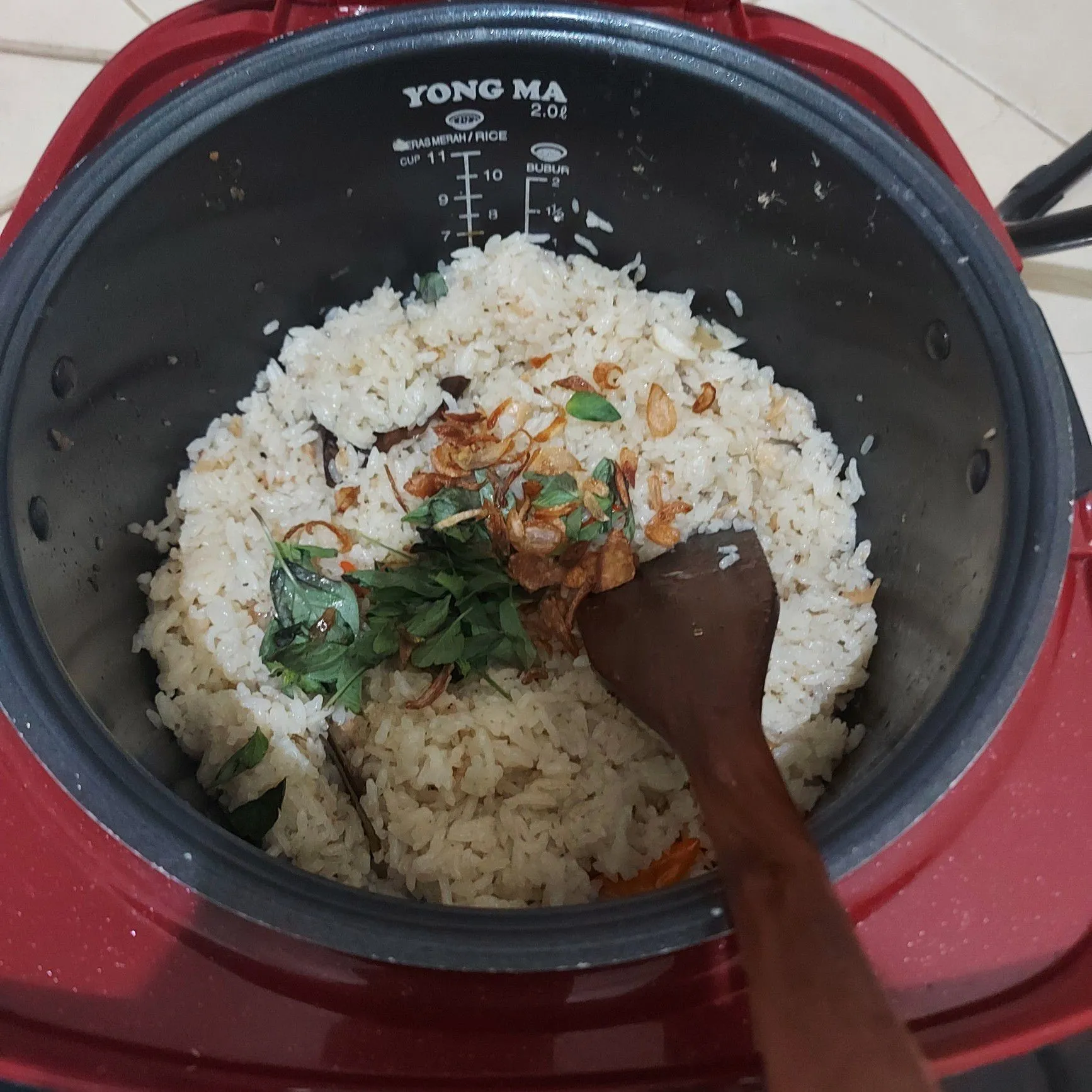 Step 5 Nasi Udang Rebon Kemangi