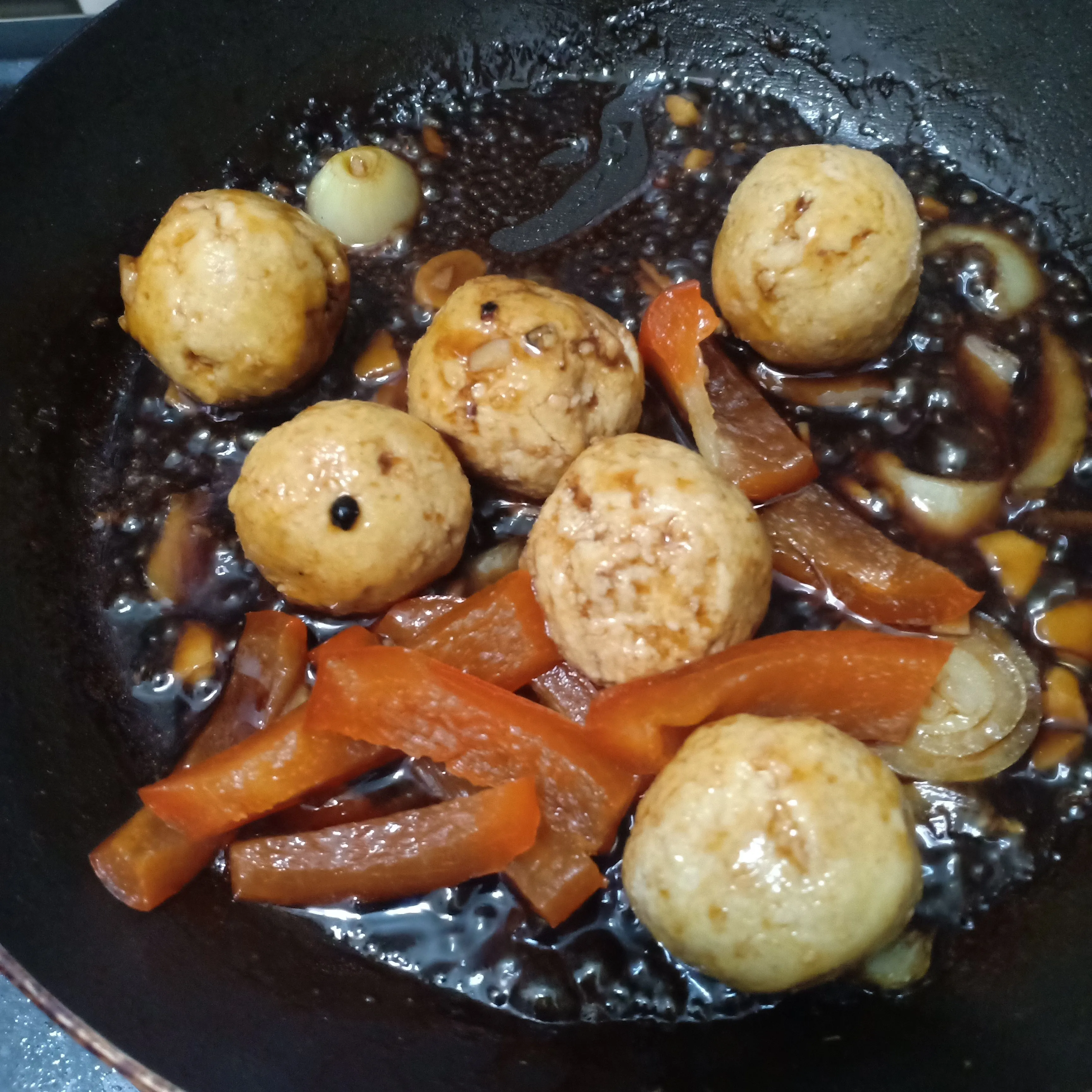 Step 6 Black pepper Ball Vegetarian