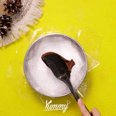 Step 4 Chocolate 인절미 (Chocolate Mochi Korea)