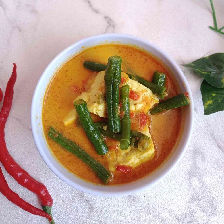 Gulai tahu kacang panjang