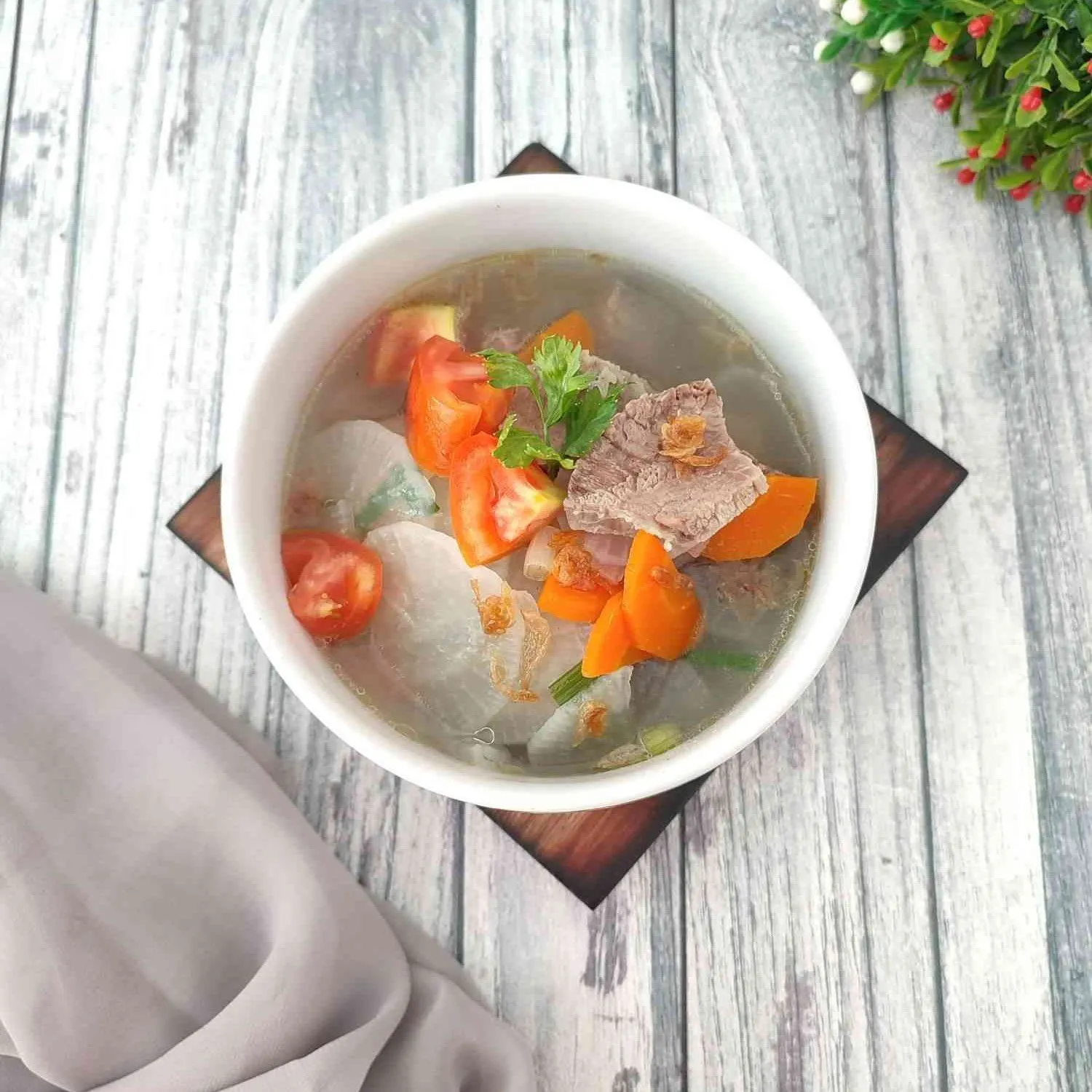 Sup Daging Lobak Putih MPASI 12+ #YummyMPASIChallenge