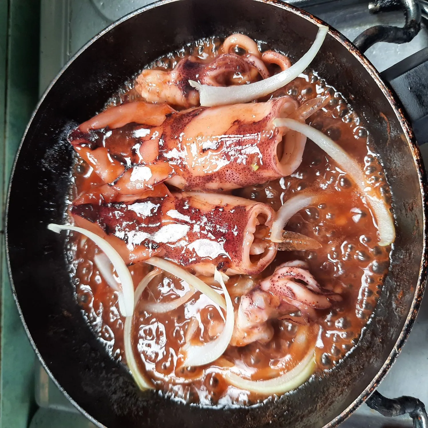 Step 5 Cumi Saus Madu