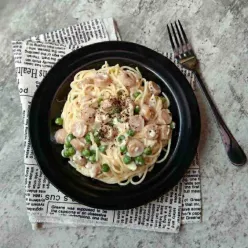 Spaghetti Saus Keju