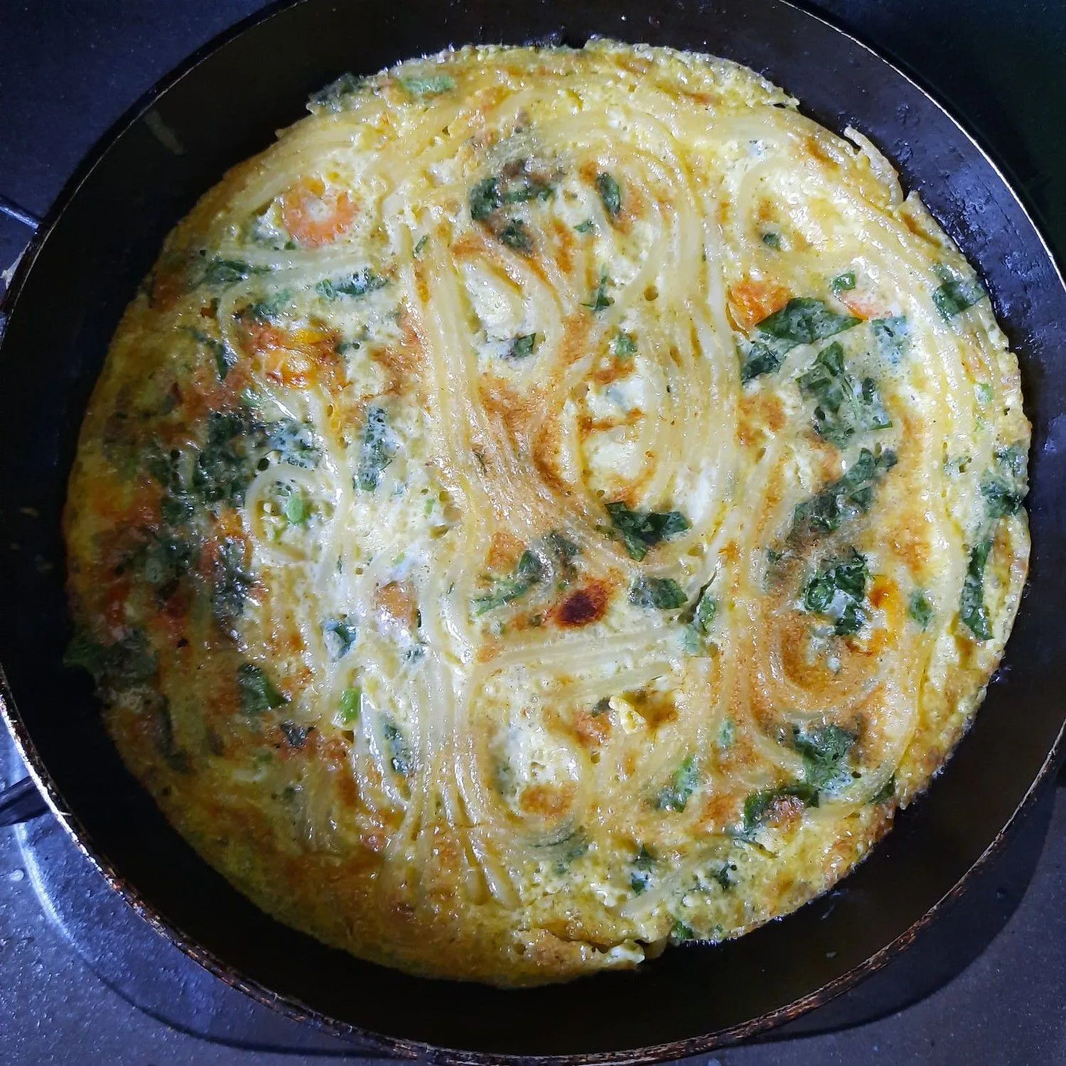 Step 5 Omelete Spagetty Vegetables
