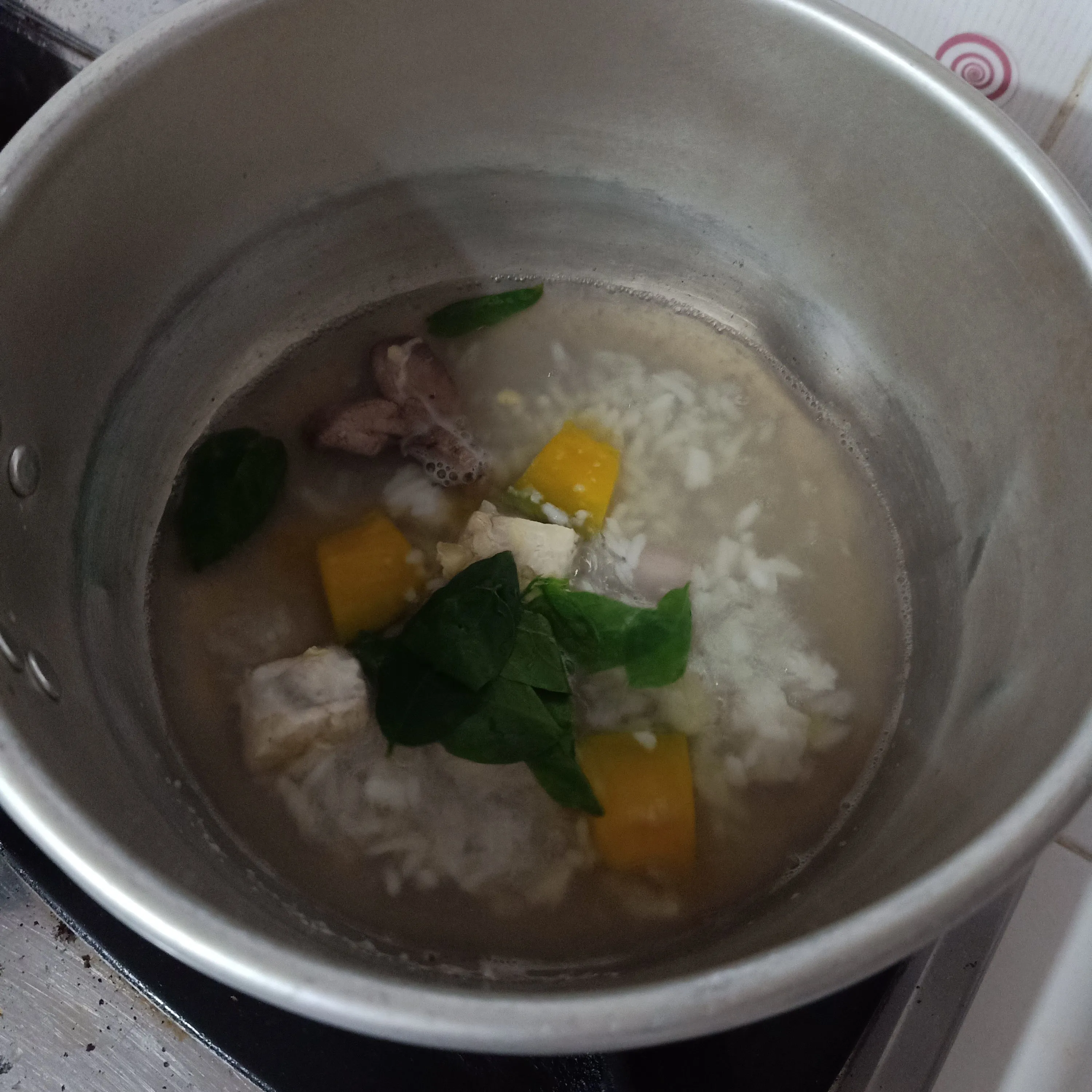 Step 3 Bubur Daun Katuk Tempe (MPASI 6+)