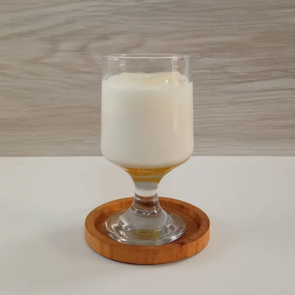Kemudian tuang susu.