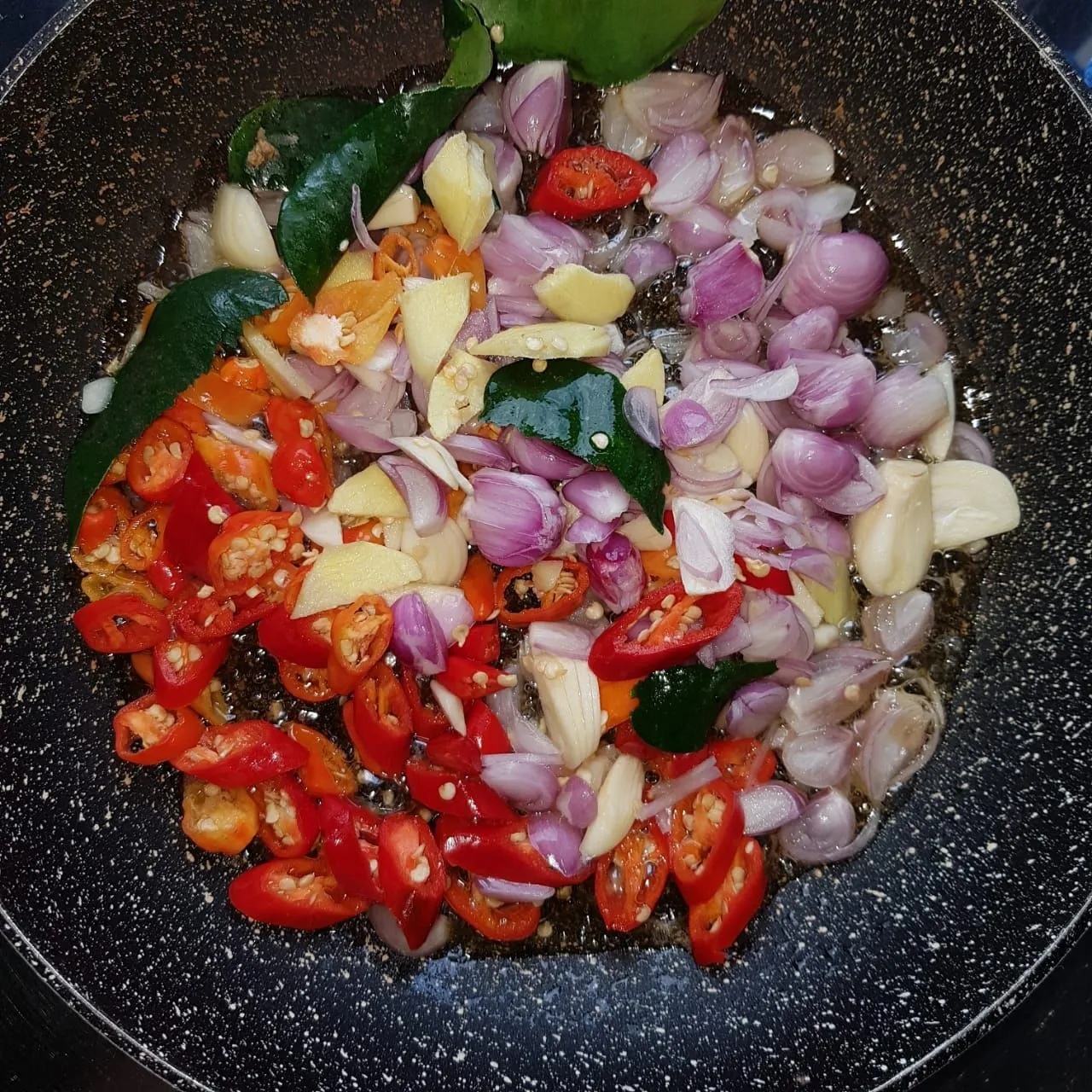 Step 3 Tumis Jagung Petai Ikan Asin