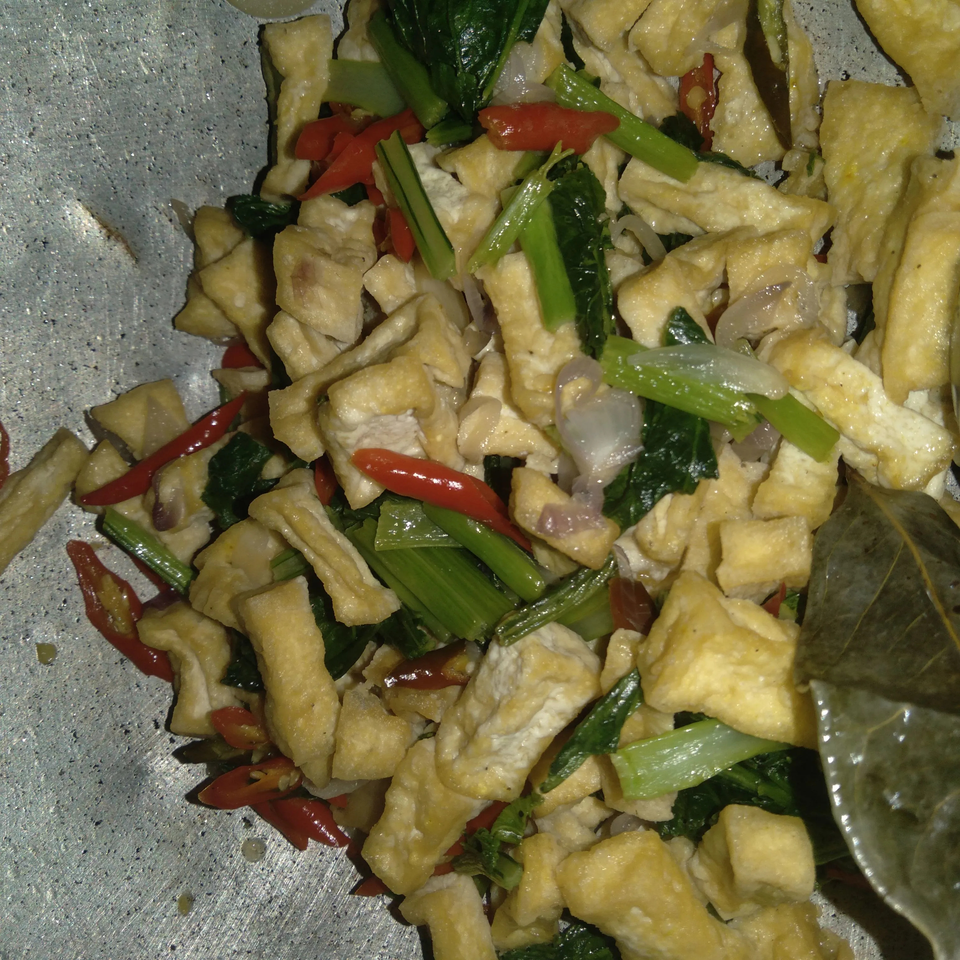 Step 6 Tumis Tahu Sawi Hijau