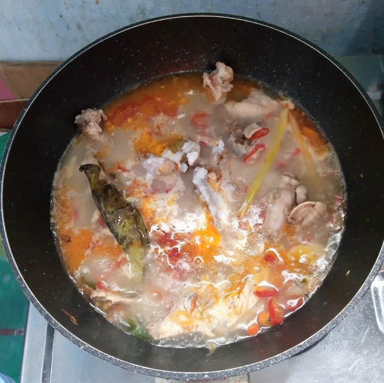 Step 4 Tulang Ayam Masak Kemangi Pedas
