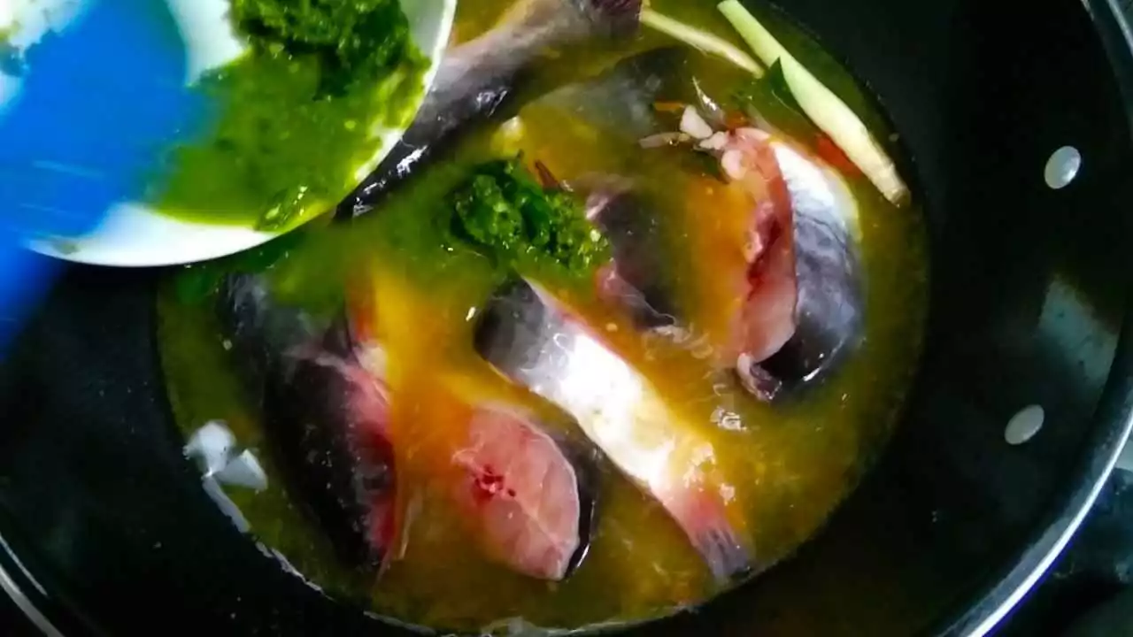 Step 3 Sup Ikan Patin Pedas