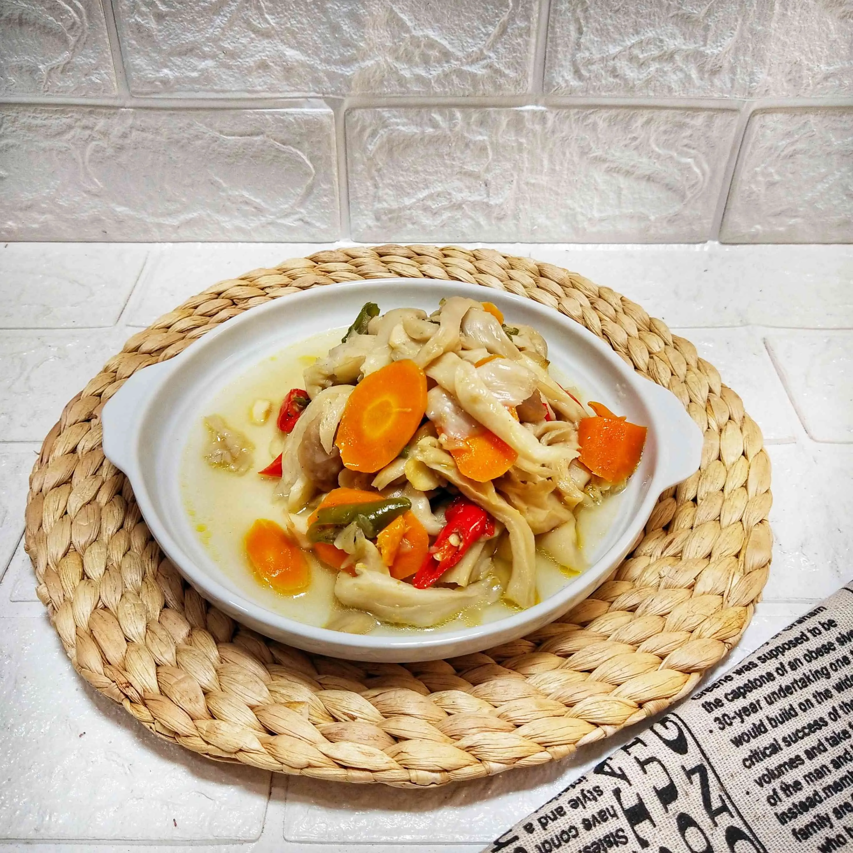 Tumis Jamur Wortel