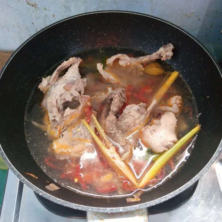 Step 3 Tulang Ayam Masak Kemangi Pedas