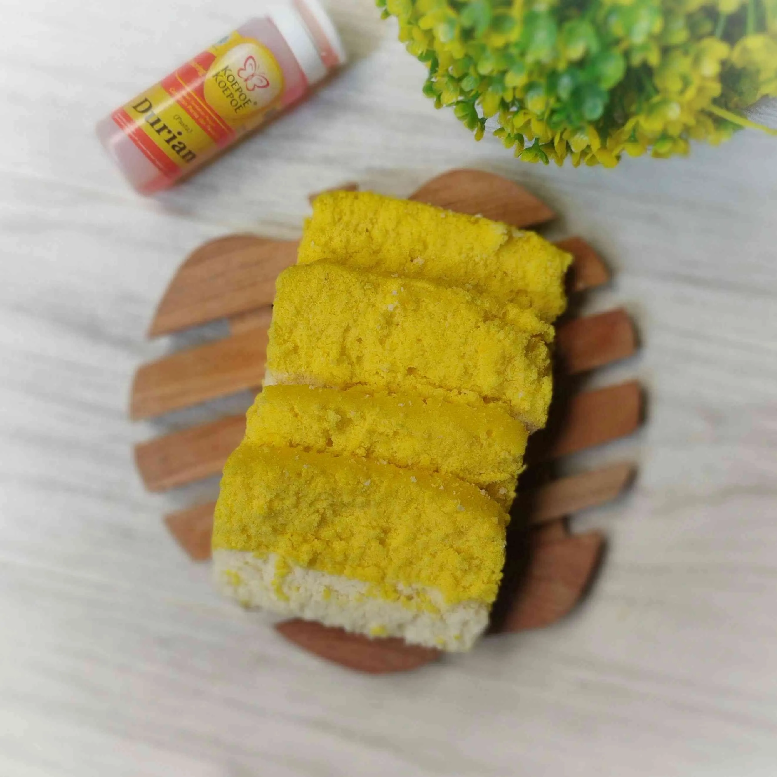 Moist Durian Cake (Bolu Durian)