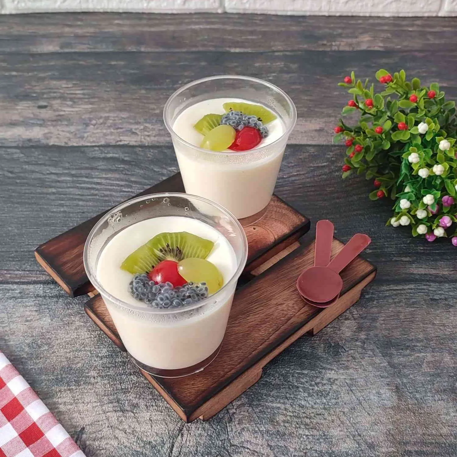Puding Sutera Topping Buah #DiRecookYummy