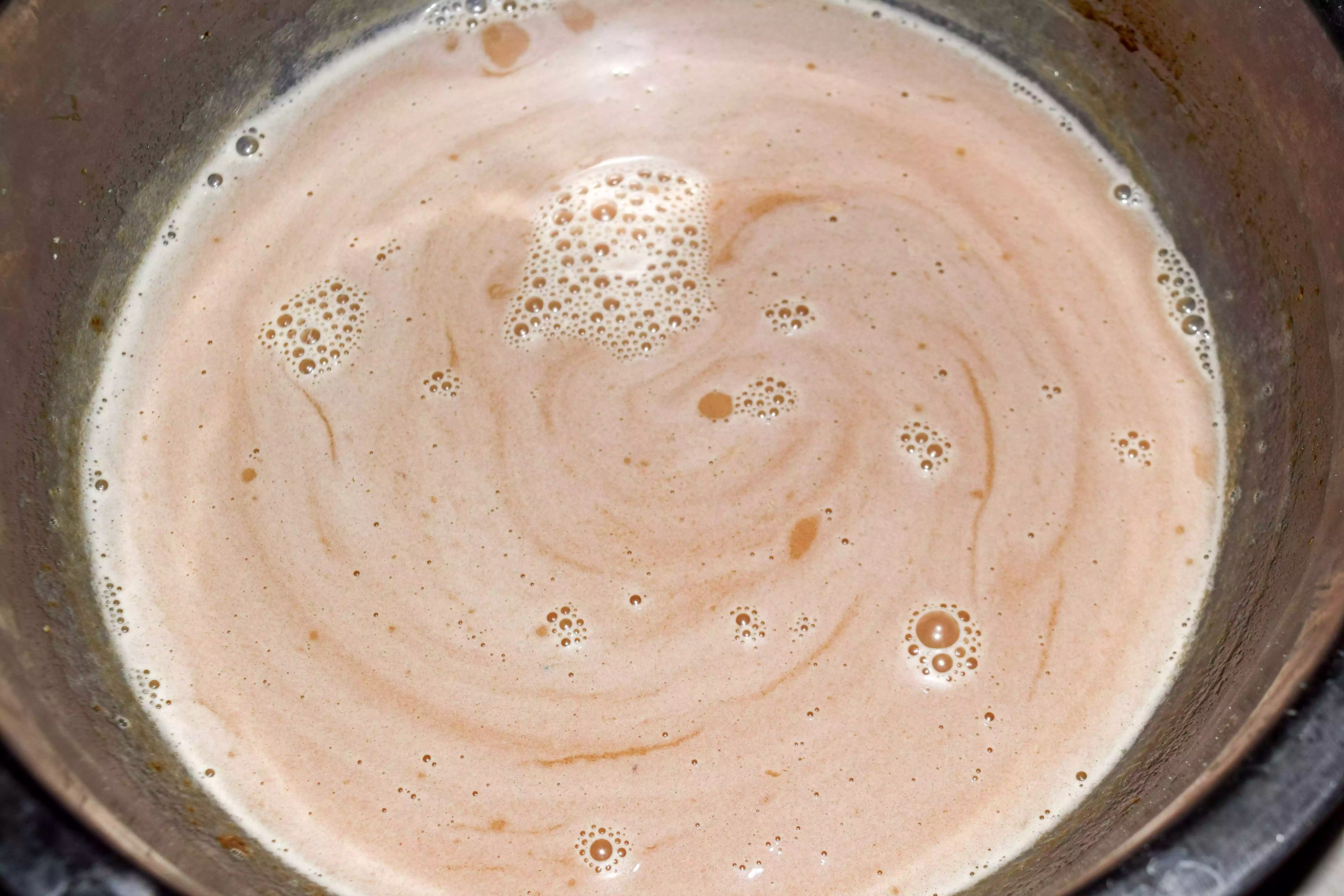 Step 3 Puding Lapis White Coffee Milo