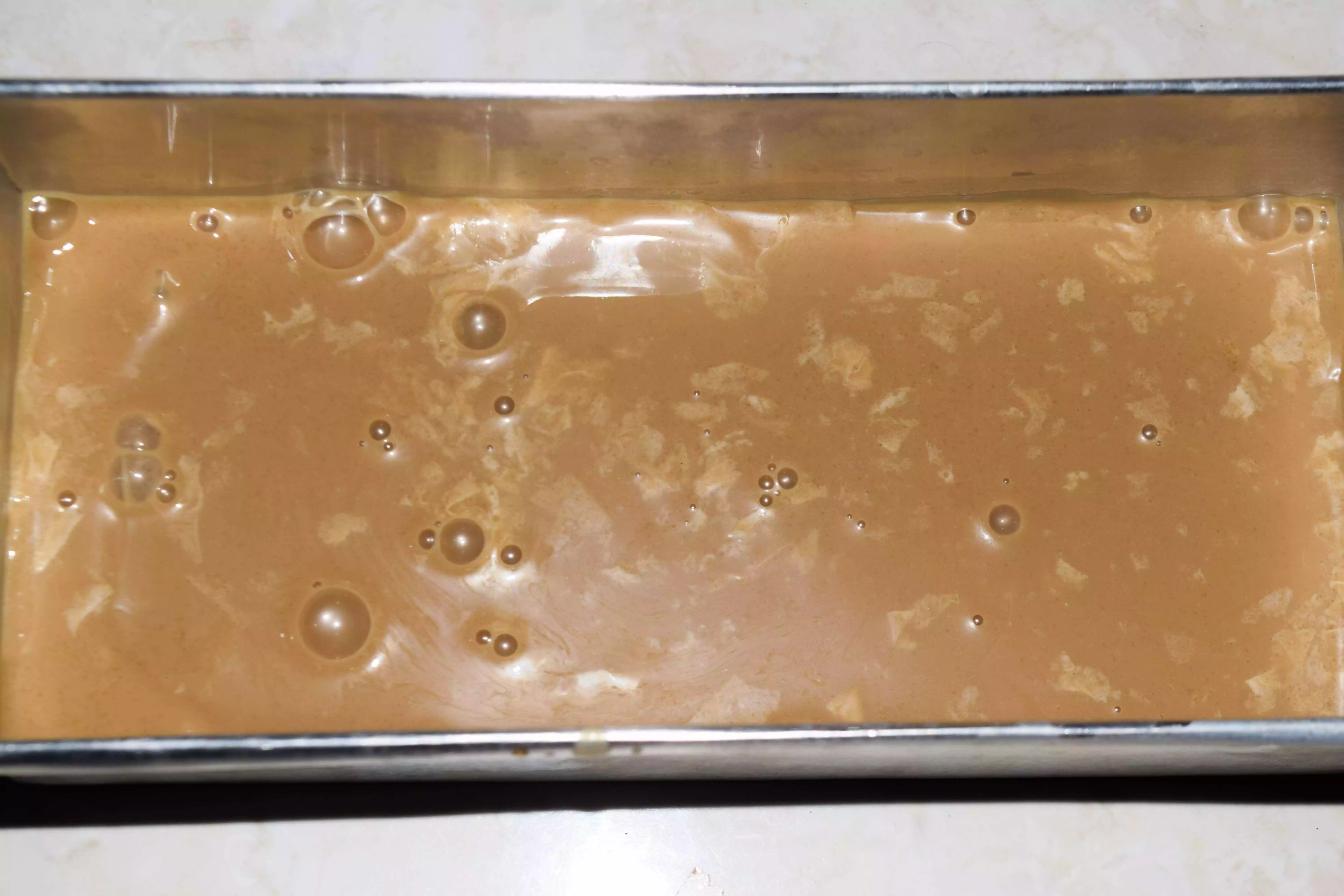 Step 4 Puding Lapis White Coffee Milo